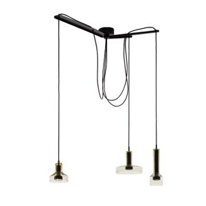 ARTEMIDE lampe à suspension STABLIGHT (diffuseur vert ambre, structure noire - Verre soufflé, aluminium) - Publicité