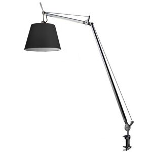 ARTEMIDE lampe de table TOLOMEO MEGA avec crampon (Ø 32 cm ON/OFF - Diffuseur en tissu noir) - Publicité