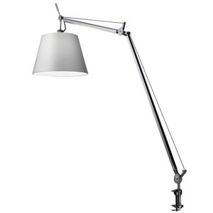 ARTEMIDE lampe de table TOLOMEO MEGA LED avec crampon (Ø 36 cm variateur sur tete - Diffuseur en satin et soie)