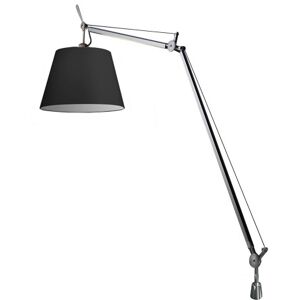 ARTEMIDE lampe de table TOLOMEO MEGA LED avec crampon (Ø 36 cm variateur sur tete - Diffuseur en tissu noir)