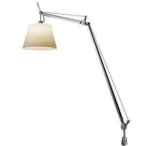 ARTEMIDE lampe de table TOLOMEO MEGA LED avec support de bureau fixe (Ø 32 cm variateur sur tete - Diffuseur en parchemin)