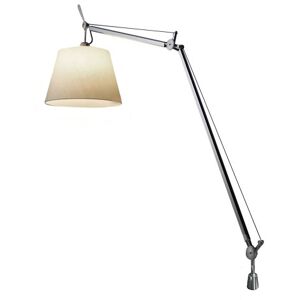 ARTEMIDE lampe de table TOLOMEO MEGA LED avec support de bureau fixe (Ø 36 cm variateur sur tete - Diffuseur en parchemin)