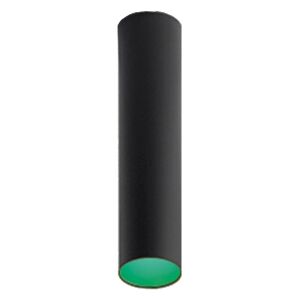 ARTEMIDE lampe au plafond plafonnier TAGORA PLAFOND 80 avec faisceau lumineux 44° (noir/vert, 3000K, dimmable - Aluminium)