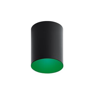 ARTEMIDE lampe au plafond plafonnier TAGORA PLAFOND 270 avec faisceau lumineux 16° (noir/vert, 4000K, dimmable - Aluminium)