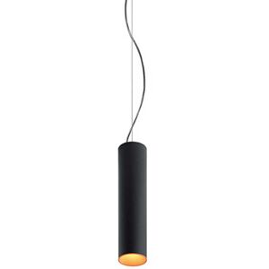 ARTEMIDE lampe à suspension TAGORA SUSPENSION 80 avec faisceau lumineux 36° (noir/orange, 3000K, avec variateur - Aluminium) - Publicité