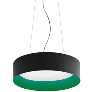 ARTEMIDE lampe au plafond plafonnier TAGORA SUSPENSION 970 avec faisceau lumineux XF EMISSION DIRECTE (noir/vert, 3000K, dimmable - Aluminium)