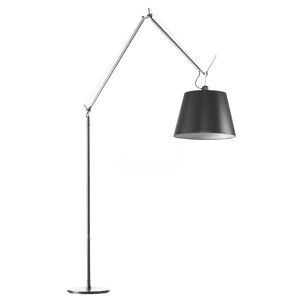 ARTEMIDE lampadaire TOLOMEO MEGA Ø 42 cm (ON-OFF diffuseur en tissu noir et structure aluminium - Aluminium, acier)