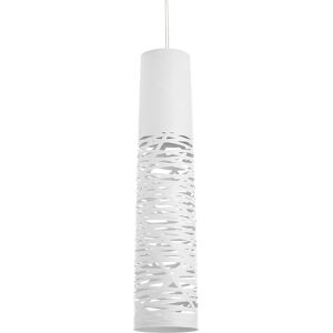 FOSCARINI lampe à suspension TRESS MOYENNE (Blanc - fibre de verre, métal chromé) - Publicité