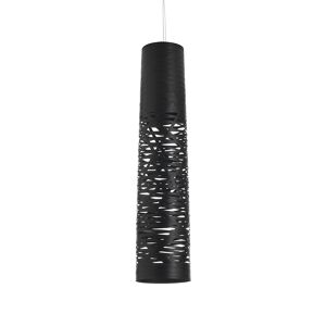 FOSCARINI lampe à suspension TRESS MOYENNE (Noir - fibre de verre, métal chromé) - Publicité