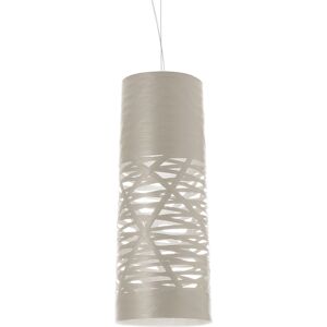 FOSCARINI lampe à suspension TRESS PETITE (Greige - fibre de verre, métal chromé) - Publicité