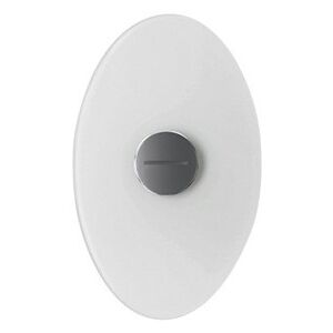 FOSCARINI lampe murale applique BIT (Bit 2 blanc - verre serigrafie et metal verni)