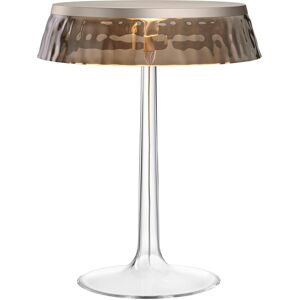 FLOS lampe de table BON JOUR (Chrome opaque avec couronne fumé - PMMA)