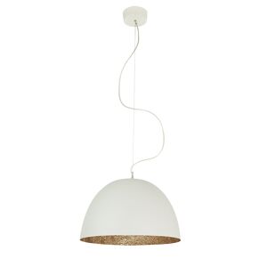 IN-ES.ARTDESIGN lampe a suspenson H2O (Blanc / Bronze - Laprene, acier et Nebulite)