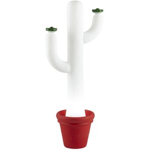 SLIDE lampadaire CACTUS (Blanc, vase et fleurs de votre choix - Polyethylene)