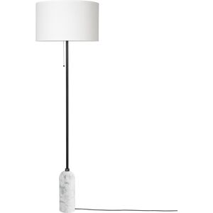 GUBI lampadaire GRAVITY (Blanc - Marbre et Tissu blanc)