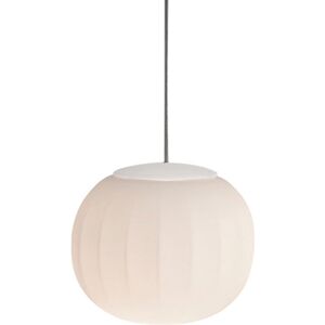 LUCEPLAN lampe à suspension LITA Ø 14 cm D92S14 (Blanc - Verre soufflé et aluminium)