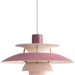 LOUIS POULSEN lampe a suspension PH 5 MINI (Sfumature di rosa - Aluminium)