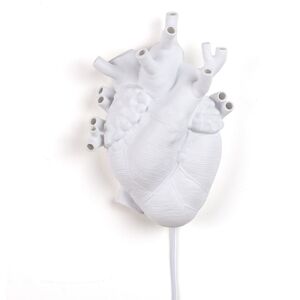 SELETTI lampe murale applique HEART LAMP (Blanc - Porcelaine)