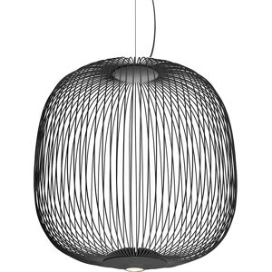 FOSCARINI lampe a suspension SPOKES 2 LED (ON/OFF / Graphite - Acier et aluminium vernis)