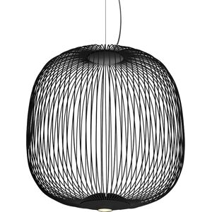 FOSCARINI lampe a suspension SPOKES 2 LED (Dimmer / Noir - Acier et aluminium vernis)