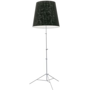 PALLUCCO lampadaire BABY GILDA (Teinte noire - Jute et metal nickele)