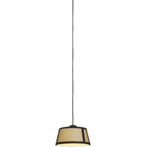 TOOY lampe à suspension LILLY 558.23 (Beige avec maille noire - verre et métal)