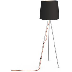 MARTINELLI LUCE lampadaire EVA (Noir - Aluminim satin et tissu)