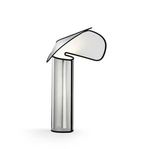 FLOS lampe de table CHIARA (Aluminium avec bord anthracite - Metal et gomme)