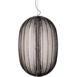 FOSCARINI lampe a suspension PLASS GRANDE (Gris - Polycarbonate et aluminium)