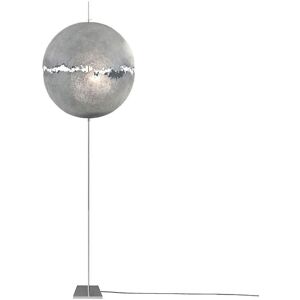 CATELLANI & SMITH lampadaire POSTKRISI F 64 (Diffuseur naturel, tige et base en nickel - Metal et fibre de verre)