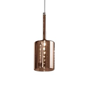 AXO LIGHT lampe à suspension SPILLRAY Ø 10 cm (Bronze métallisé - Verre et métal chromé)