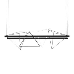PALLUCCO lampe a suspension ROCK GARDEN 125 cm (Noir - Metal peint mat)