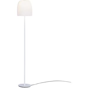 PRANDINA lampadaire NOTTE F1 (Base blanc opaque - Verre soufflé et métal) - Publicité