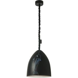 IN-ES.ARTDESIGN lampe a suspension FLOWER S LAVAGNA (Interieur argent - Resine effet tableau blanc et nebulite)