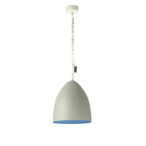 IN-ES.ARTDESIGN lampe a suspension FLOWER S CEMENTO (Interieur bleu - Peinture effet beton et nebulite)