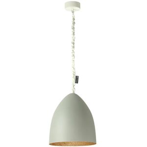 IN-ES.ARTDESIGN lampe a suspension FLOWER S CEMENTO (Interieur bronze - Peinture effet beton et nebulite)