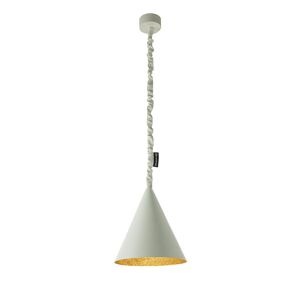 IN-ES.ARTDESIGN lampe a suspension JAZZ S CEMENTO (Interieur or - Peinture effet beton et nebulite)