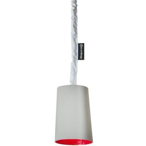 IN-ES.ARTDESIGN lampe a suspension PAINT CEMENTO (Interieur rouge - Peinture effet beton et nebulite)