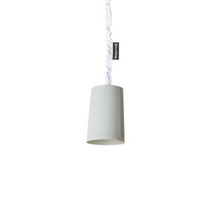 IN-ES.ARTDESIGN lampe a suspension PAINT CEMENTO (Interieur argent - Peinture effet beton et nebulite)