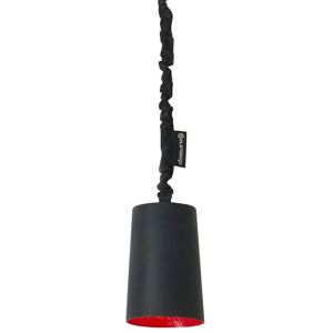 IN-ES.ARTDESIGN lampe a suspension PAINT LAVAGNA (Interieur rouge - Resine effet tableau blanc et nebulite)