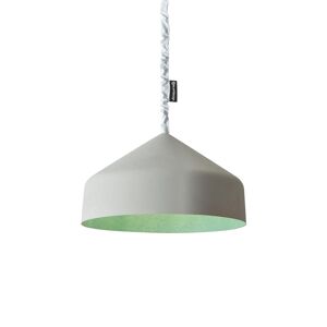 IN-ES.ARTDESIGN lampe a suspension CYRCUS CEMENTO (Interieur turquoise - Peinture effet beton et nebulite)