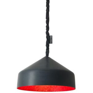 IN-ES.ARTDESIGN lampe a suspension CYRCUS LAVAGNA (Interieur rouge - Resine effet tableau blanc et nebulite)