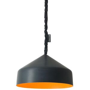 IN-ES.ARTDESIGN lampe a suspension CYRCUS LAVAGNA (Interieur orange - Resine effet tableau blanc et nebulite)