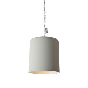 IN-ES.ARTDESIGN lampe a suspension BIN CEMENTO (Interieur blanc - Peinture effet beton et nebulite)