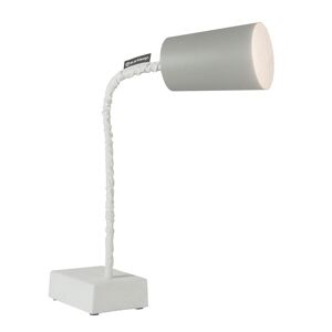 IN-ES.ARTDESIGN lampe de table PAINT T2 CEMENTO (Interieur blanc - Peinture effet beton et nebulite)