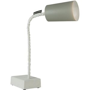 IN-ES.ARTDESIGN lampe de table PAINT T2 CEMENTO (Interieur argent - Peinture effet beton et nebulite)