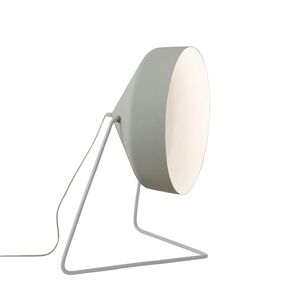 IN-ES.ARTDESIGN lampadaire CYRCUS F CEMENTO (Base et interieur blanc - Peinture effet beton, nebulite et acier)