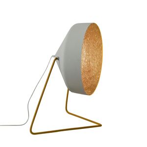 IN-ES.ARTDESIGN lampadaire CYRCUS F CEMENTO (Base et interieur bronze - Peinture effet beton, nebulite et acier)