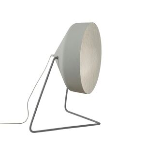 IN-ES.ARTDESIGN lampadaire CYRCUS F CEMENTO (Base et interieur argent - Peinture effet beton, nebulite et acier)