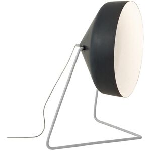 IN-ES.ARTDESIGN lampadaire CYRCUS F LAVAGNA (Base et interieur blanc - Resine effet tableau noir, nebulite et acier)